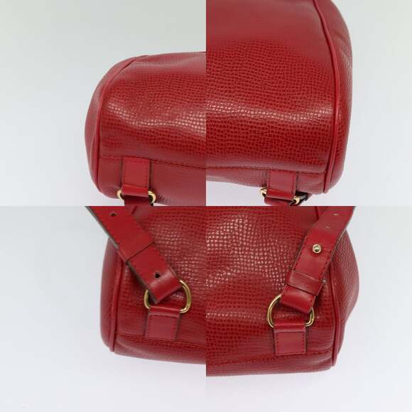 DIOR Backpack Leather Red Gold - Picture 10 of 12
